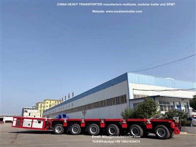 PST SL 10 ašių gabenimas į Korėją suderinama THP/SL modulinė priekaba